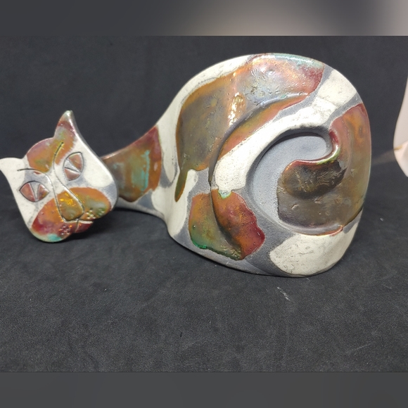 Slab Pottery Cat Abstract Art Canada - Picture 2 of 11